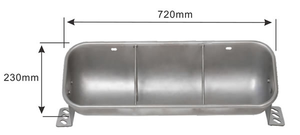 Stainless Steel Trough For Fattening Pigs