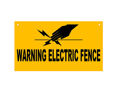 PVC Warning Sign
