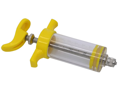 Veterinary Plastic Steel Syringe