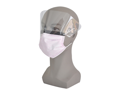 Nonwoven Face Mask With Plastic Shield